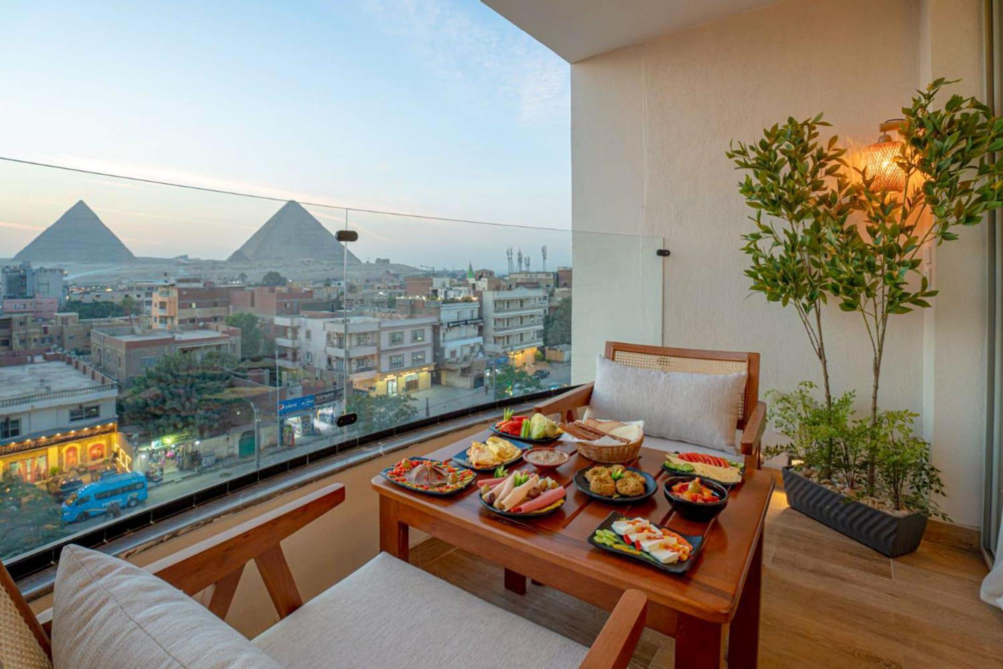 Galaxy Pyramids View Inn Kafrat al Jabal Екстер'єр фото