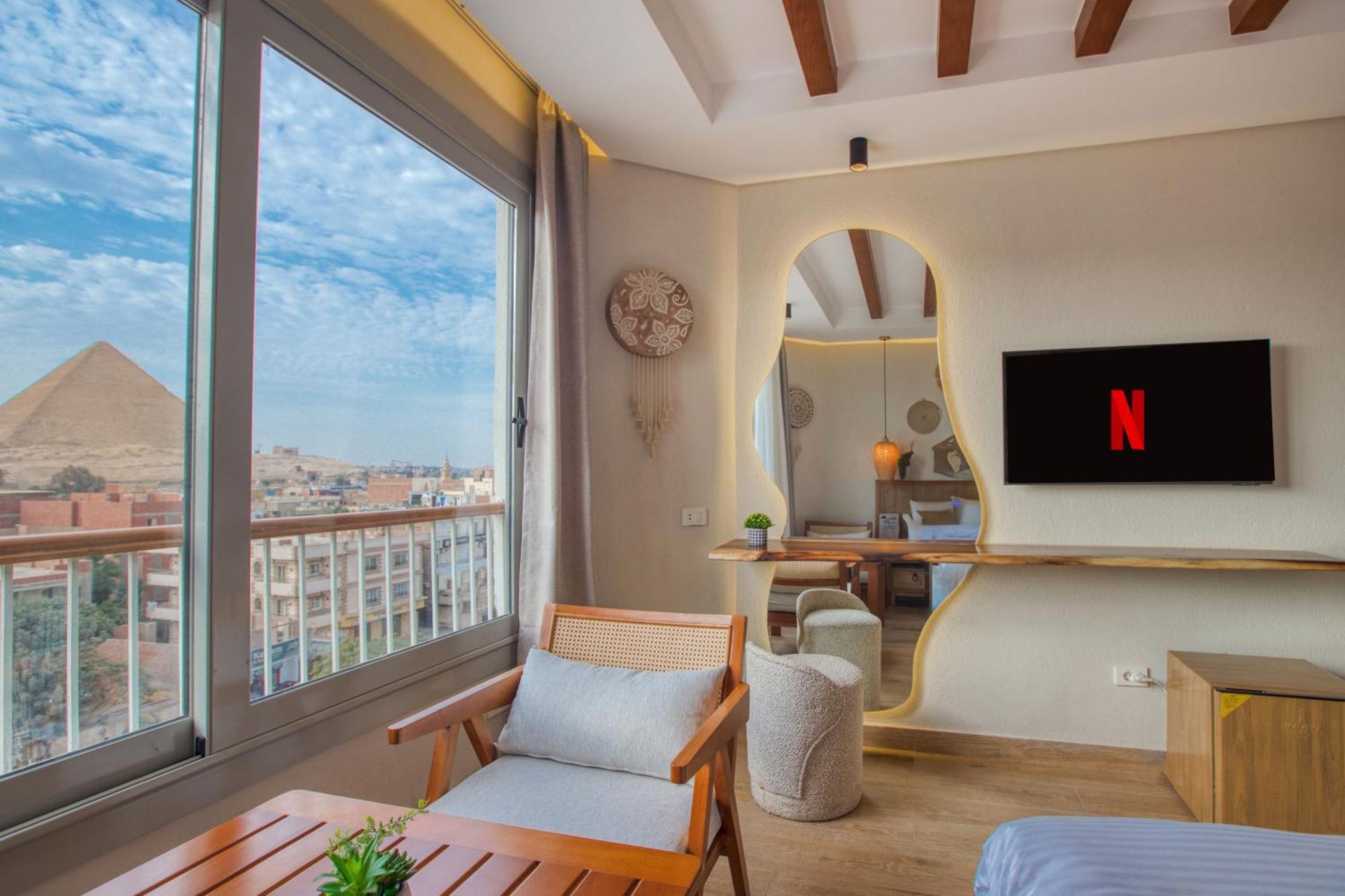 Galaxy Pyramids View Inn Kafrat al Jabal Екстер'єр фото