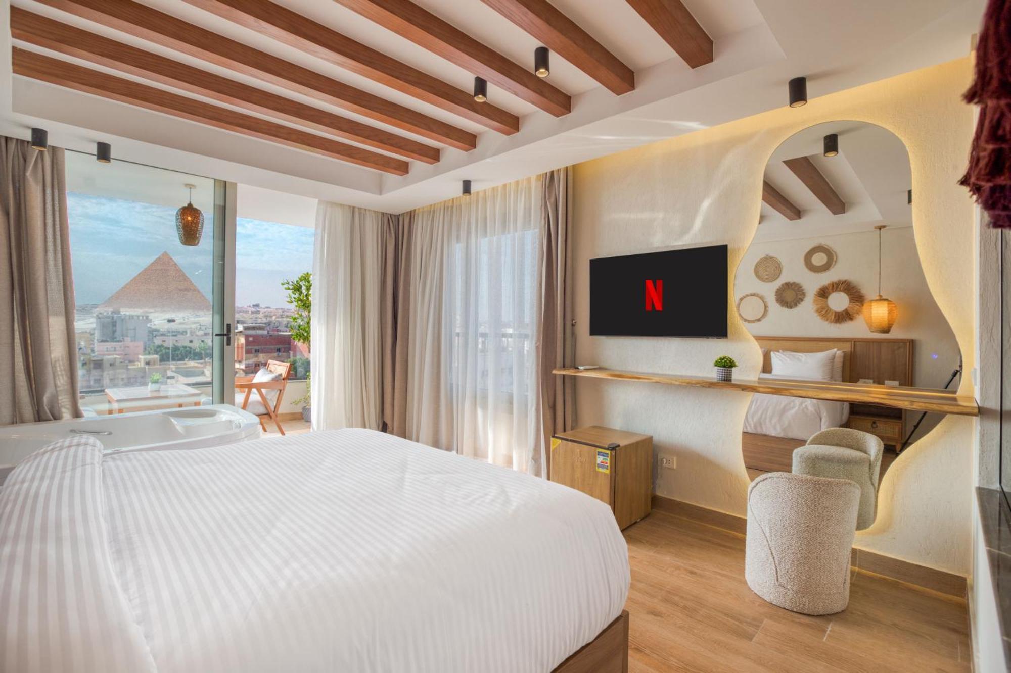 Galaxy Pyramids View Inn Kafrat al Jabal Екстер'єр фото