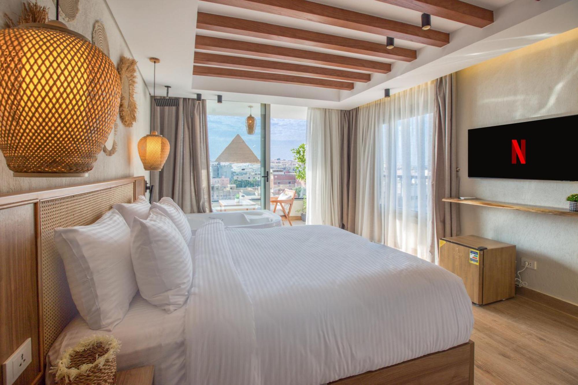 Galaxy Pyramids View Inn Kafrat al Jabal Екстер'єр фото