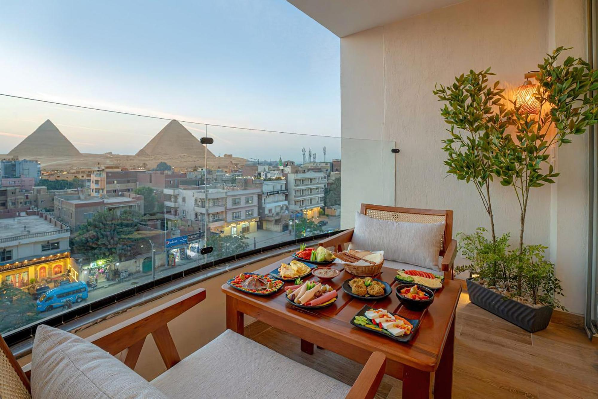 Galaxy Pyramids View Inn Kafrat al Jabal Екстер'єр фото